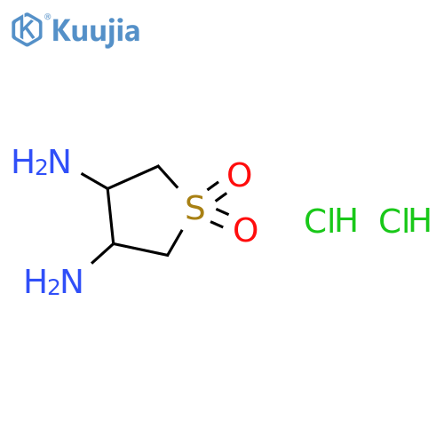 3,4-diamino-1λ?-thiolane-1,1-dione dihydrochloride structure