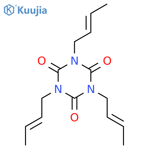 1,3,5-TRIAZINE-2,4,6(1H,3H,5H)-TRIONE, 1,3,5-TRI-2-BUTENYL- structure