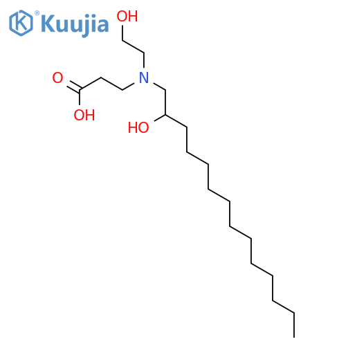 b-Alanine,N-(2-hydroxyethyl)-N-(2-hydroxytetradecyl)- structure