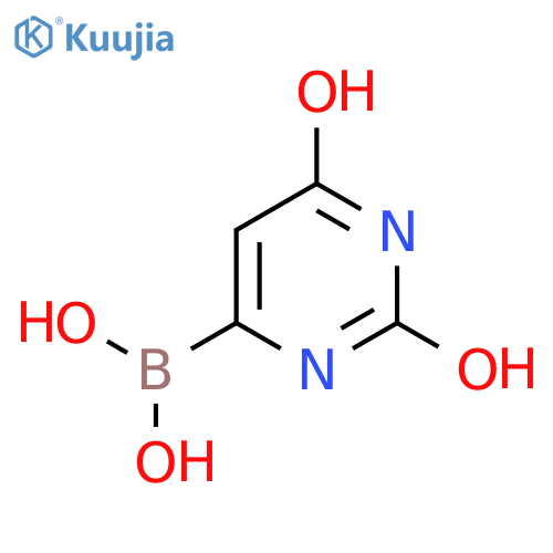 (2,6-Dioxo-1,2,3,6-tetrahydropyrimidin-4-yl)boronic acid structure