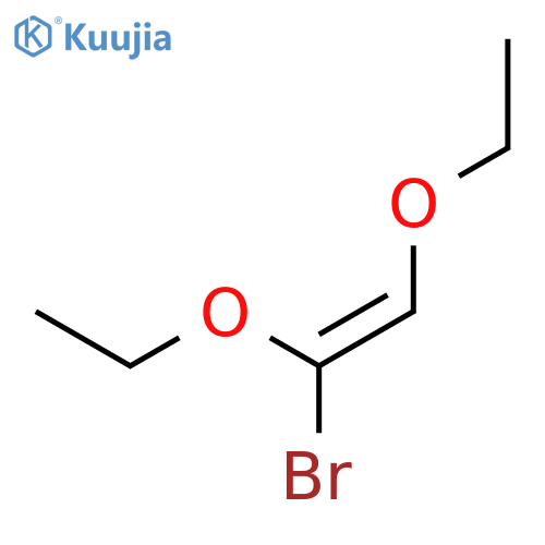Ethene, 1-bromo-1,2-diethoxy-, (1E)- structure