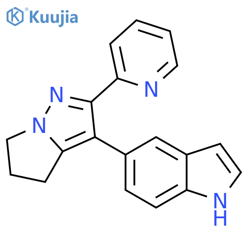 1H-Indole, 5-[5,6-dihydro-2-(2-pyridinyl)-4H-pyrrolo[1,2-b]pyrazol-3-yl]- structure