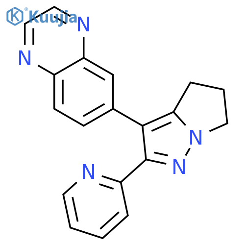 6-(2-(Pyridin-2-yl)-5,6-dihydro-4H-pyrrolo[1,2-b]pyrazol-3-yl)quinoxaline structure