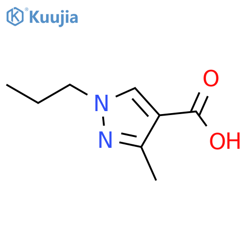 3-Methyl-1-propyl-1H-pyrazole-4-carboxylic acid structure