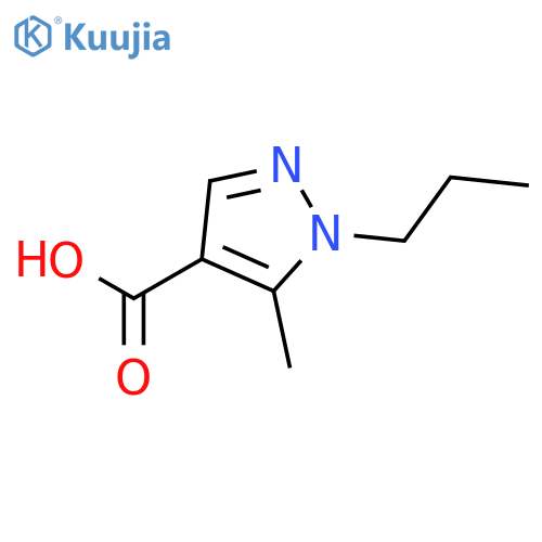 5-Methyl-1-propyl-1H-pyrazole-4-carboxylic acid structure
