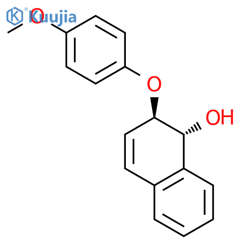 1-Naphthalenol, 1,2-dihydro-2-(4-methoxyphenoxy)-, (1R,2R)- structure
