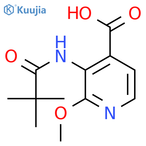 2-Methoxy-3-pivalamidoisonicotinic acid structure