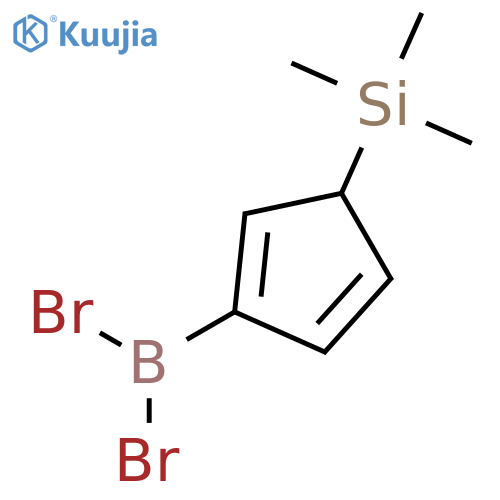 Borane, dibromo[3-(trimethylsilyl)-1,4-cyclopentadien-1-yl]- structure
