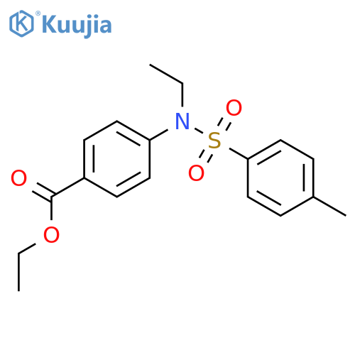 Benzoicacid, 4-[ethyl[(4-methylphenyl)sulfonyl]amino]-, ethyl ester structure