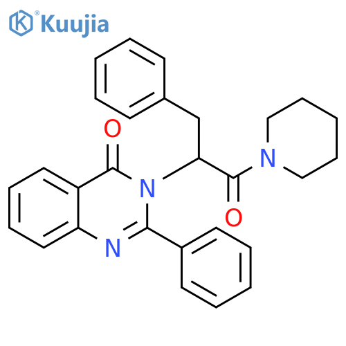 3-(1-benzyl-2-oxo-2-piperidin-1-ylethyl)-2-phenylquinazolin-4(3H)-one structure