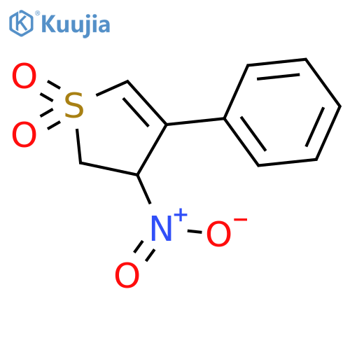 THIOPHENE, 2,3-DIHYDRO-3-NITRO-4-PHENYL-, 1,1-DIOXIDE structure