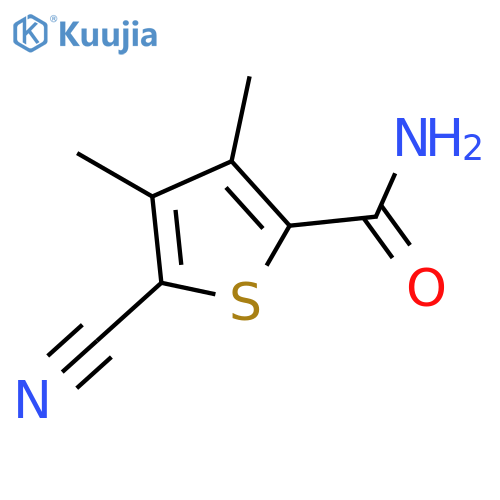 5-cyano-3,4-dimethylthiophene-2-carboxamide structure