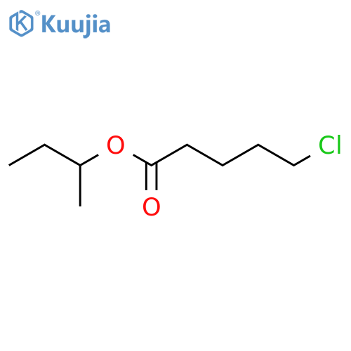 Pentanoic acid, 5-chloro-, 1-methylpropyl ester structure