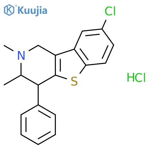 8-chloro-2,3-dimethyl-4-phenyl-1,2,3,4-tetrahydro[1]benzothieno[3,2-c]pyridine hydrochloride structure