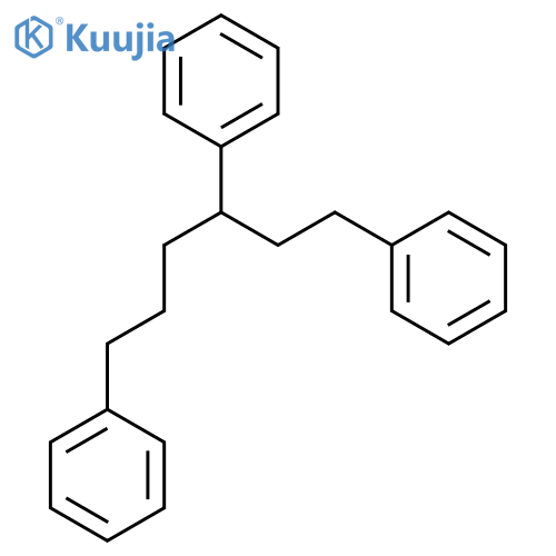 Benzene, 1,1',1''-(1,3,6-hexanetriyl)tris- structure
