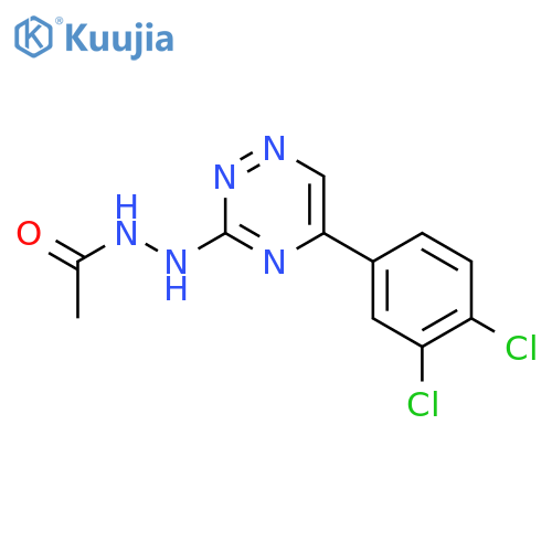 N'-[5-(3,4-dichlorophenyl)-1,2,4-triazin-3-yl]acetohydrazide structure