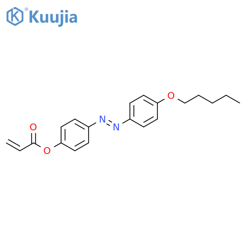 2-Propenoic acid, 4-[2-[4-(pentyloxy)phenyl]diazenyl]phenyl ester, homopolymer structure