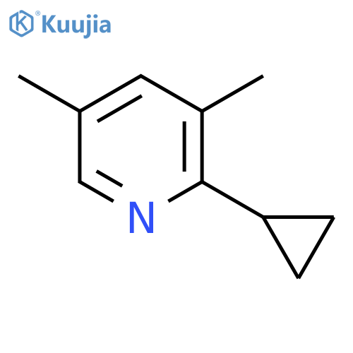 Pyridine, 2-cyclopropyl-3,5-dimethyl- structure
