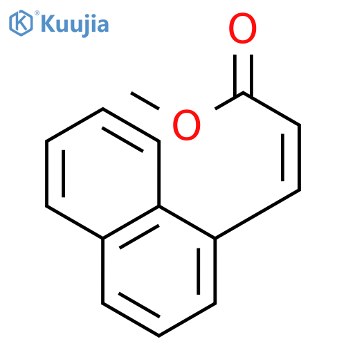 Methyl (Z)-3-(1-naphthyl)-2-propenoate structure