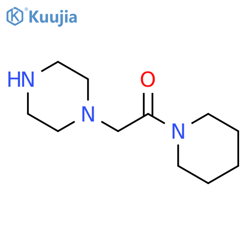 1-(2-oxo-2-piperidin-1-ylethyl)piperazine structure