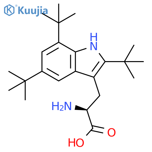 Tryptophan, 2,5,7-tris(1,1-dimethylethyl)- structure