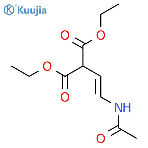 PROPANEDIOIC ACID, (ACETYLAMINO)ETHENYL-, DIETHYL ESTER structure
