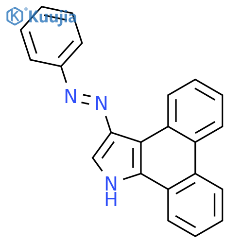 1H-DIBENZ[E,G]INDOLE, 3-(PHENYLAZO)- structure