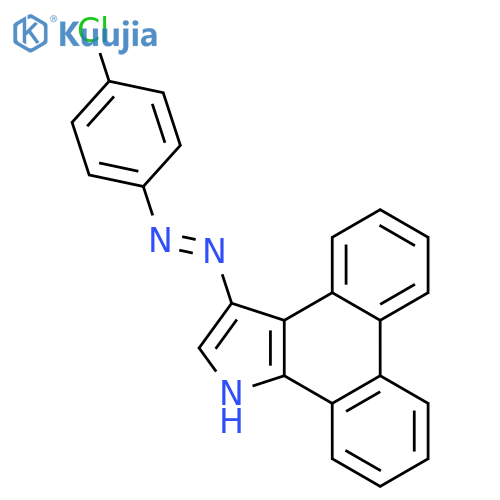 1H-Dibenz[e,g]indole, 3-[(4-chlorophenyl)azo]- structure