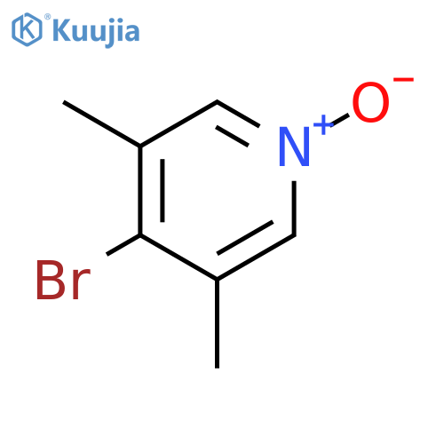 Pyridine, 4-bromo-3,5-dimethyl-, 1-oxide structure