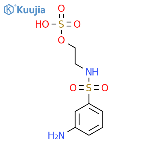 2-[(3-Aminobenzene-1-sulfonyl)amino]ethyl hydrogen sulfate structure