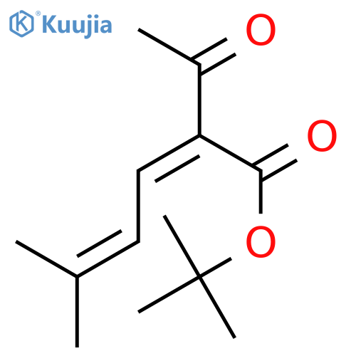 2,4-Hexadienoic acid, 2-acetyl-5-methyl-, 1,1-dimethylethyl ester, (2Z)- structure