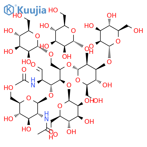 D-Glucose, O-alpha-D-mannopyranosyl-(1-6)-O-(O-alpha-L-mannopyranosyl-(1-2)-O-alpha-L-mannopyranosyl-(1-2)-alpha-L-mannopyranosyl-(1-3))-O-beta-D-mannopyranosyl-(1-3(or 1-4))-O-2-(acetylamino)-2-deoxy-beta-D-glucopyranosyl-(1-4)-2-(acetylamino)-2-deoxy- structure