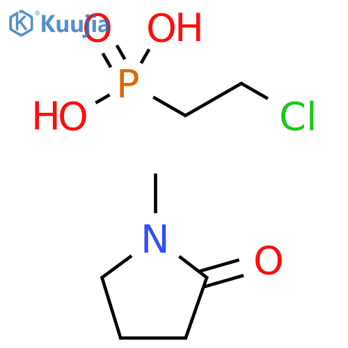 Phosphonic acid, (2-chloroethyl)-, mixt. with 1-methyl-2-pyrrolidinone (9CI) structure