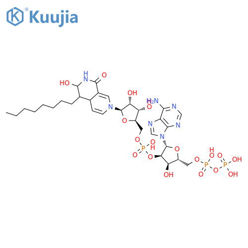 [(2R,3R,4R,5R)-2-(6-aminopurin-9-yl)-4-hydroxy-5-[(hydroxy-phosphonooxy-phosphoryl)oxymethyl]tetrahydrofuran-3-yl] [(2R,3S,4R,5R)-3,4-dihydroxy-5-(6-hydroxy-5-octyl-8-oxo-4a,5,6,7-tetrahydro-2,7-naphthyridin-2-yl)tetrahydrofuran-2-yl]methyl hydrogen phosp structure