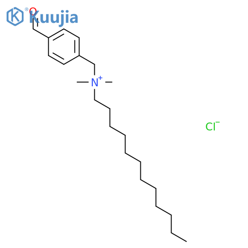 N-[(4-Formylphenyl)methyl]-N,N-dimethyldodecan-1-aminium chloride structure