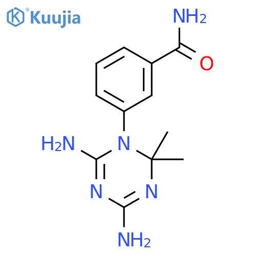 Benzamide, 3-(4,6-diamino-2,2-dimethyl-1,3,5-triazin-1(2H)-yl)- structure