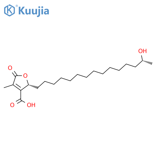3-Furancarboxylic acid, 2,5-dihydro-2-[(14R)-14-hydroxypentadecyl]-4-methyl-5-oxo-, (2R)- structure