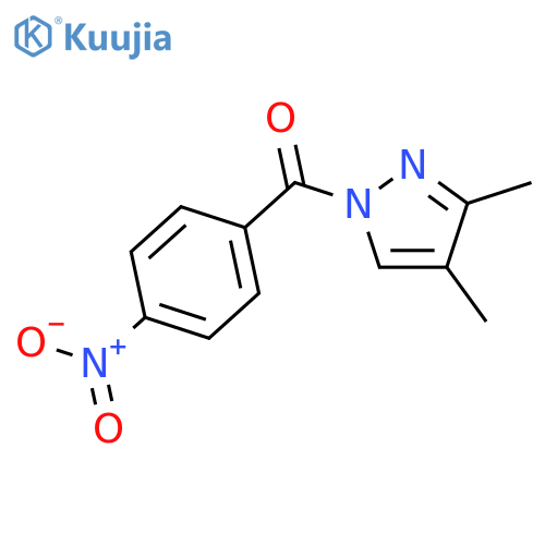 1H-Pyrazole, 3,4-dimethyl-1-(4-nitrobenzoyl)- structure