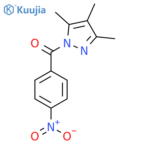 1H-PYRAZOLE, 3,4,5-TRIMETHYL-1-(4-NITROBENZOYL)- structure