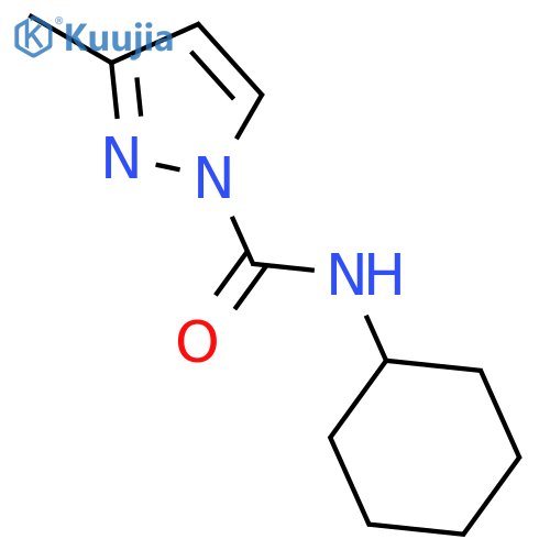 1H-Pyrazole-1-carboxamide, N-cyclohexyl-3-methyl- structure