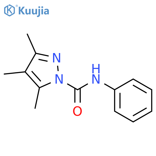 1H-Pyrazole-1-carboxamide, 3,4,5-trimethyl-N-phenyl- structure