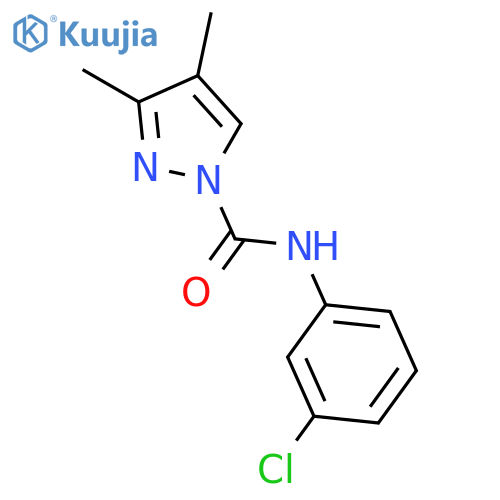 1H-Pyrazole-1-carboxamide, N-(3-chlorophenyl)-3,4-dimethyl- structure