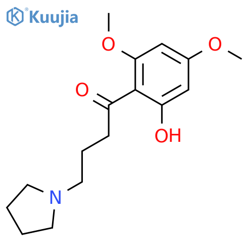 1-Butanone, 1-(2-hydroxy-4,6-dimethoxyphenyl)-4-(1-pyrrolidinyl)- structure