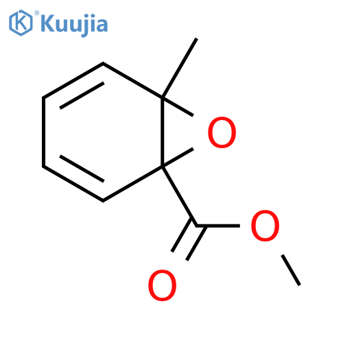 7-Oxabicyclo[4.1.0]hepta-2,4-diene-1-carboxylic acid, 6-methyl-, methyl ester structure