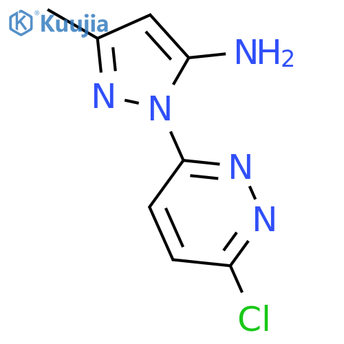 1-(6-chloropyridazin-3-yl)-3-methyl-1H-pyrazol-5-amine structure