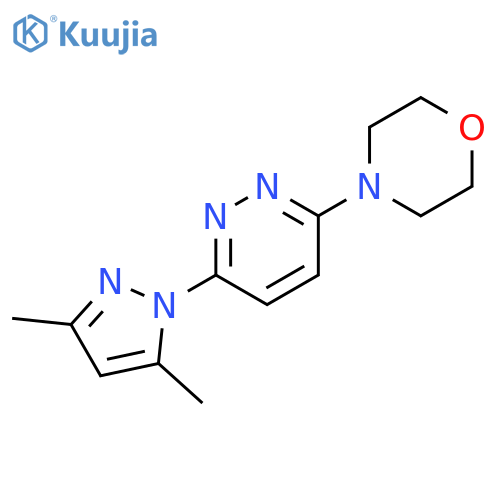 4-6-(3,5-dimethyl-1H-pyrazol-1-yl)pyridazin-3-ylmorpholine structure