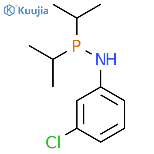 Phosphinous amide, N-(3-chlorophenyl)-P,P-bis(1-methylethyl)- structure