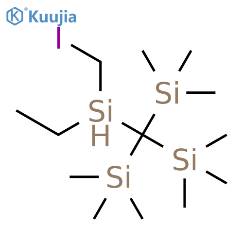 SILANE, [(ETHYLIODOMETHYLSILYL)BIS(TRIMETHYLSILYL)METHYL]TRIMETHYL- structure