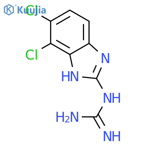 Guanidine, (4,5-dichloro-1H-benzimidazol-2-yl)- structure
