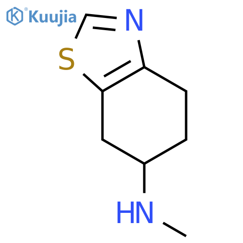 N-methyl-4,5,6,7-tetrahydro-1,3-benzothiazol-6-amine structure